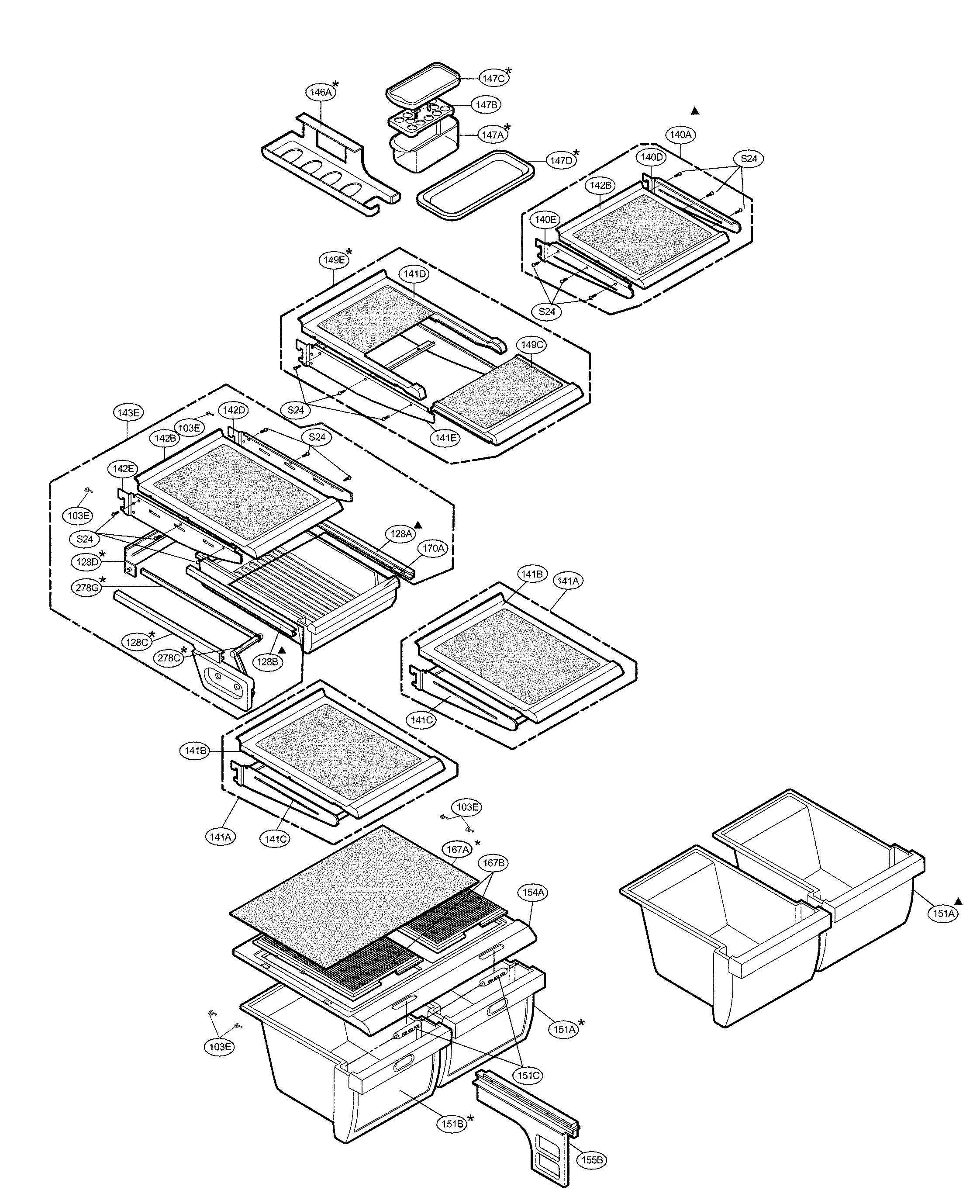 Refrigerator parts