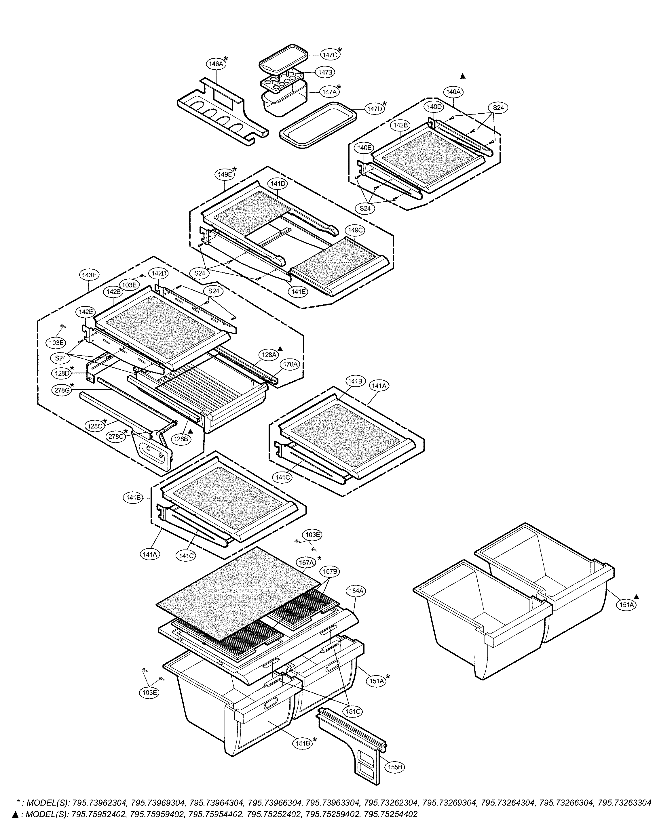 Refrigerator parts