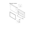 Kenmore 11170612910 freezer door - grip handle diagram