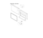 Kenmore 11160712910 freezer door - grip handle diagram