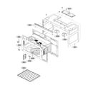 Kenmore Elite 72187583611 oven cavity parts diagram