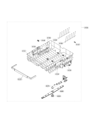 Top rack assembly