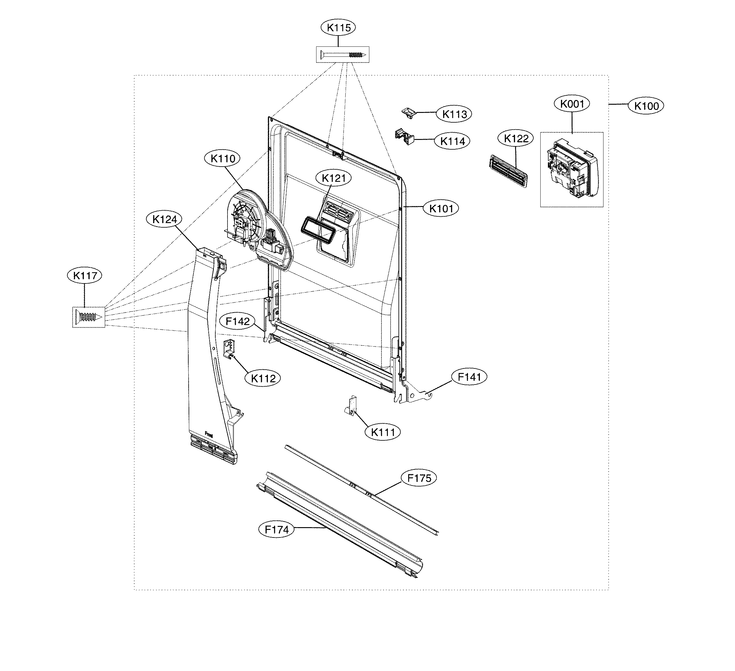 DOOR LINER ASSEMBLY