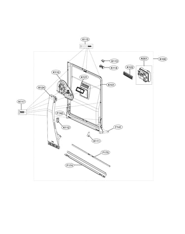 Door liner assembly