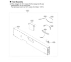 Kenmore 72213387910 panel assembly diagram