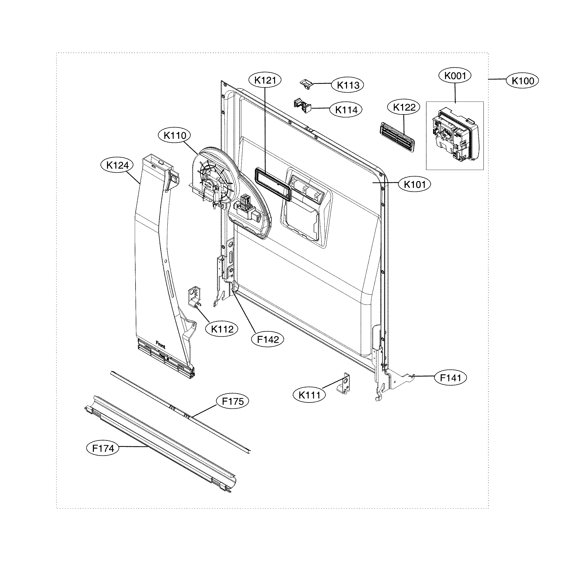 Door liner assembly