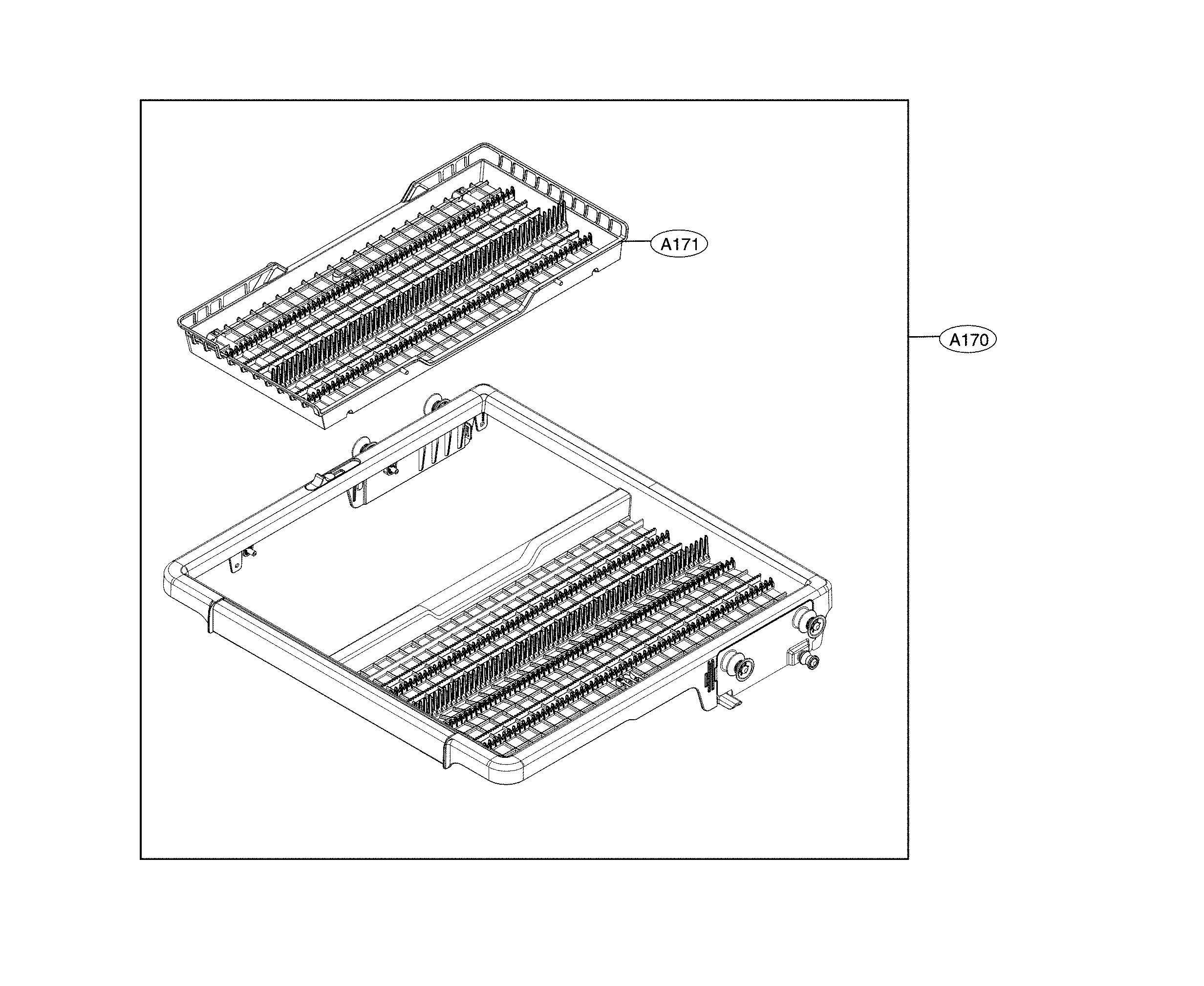 Third rack assembly