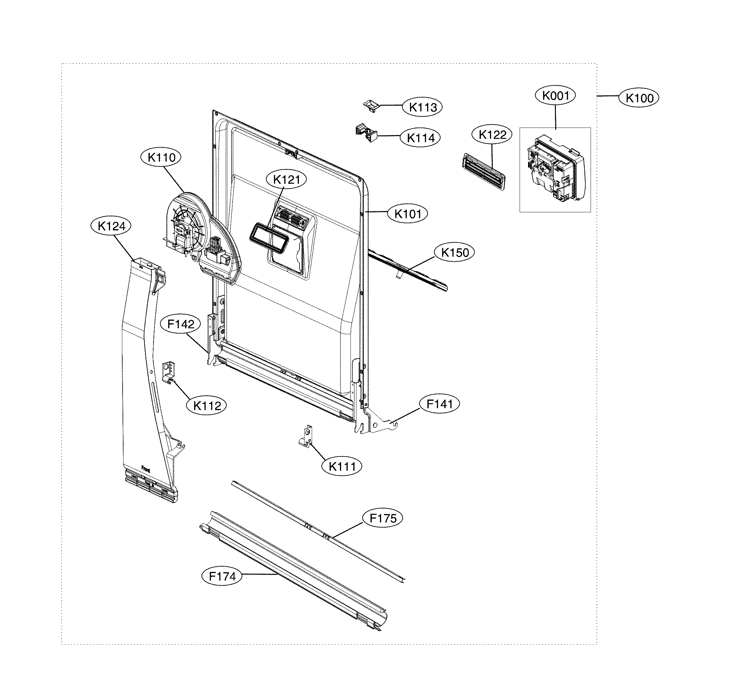 Door liner assembly