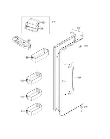 Refrigerator door