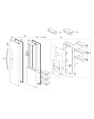 Refrigerator door