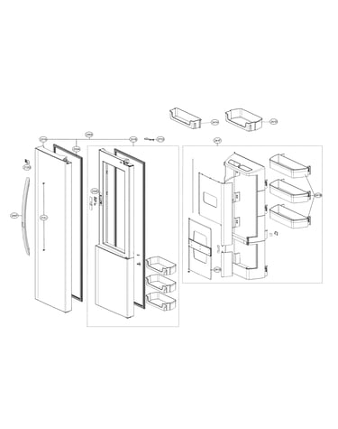 Refrigerator door