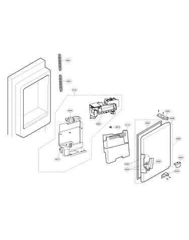 Ice maker & ice bin parts