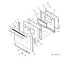 GE JBP23DR2BB door diagram