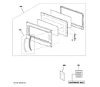 GE JNM1541DM5WW door parts diagram