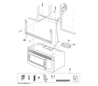 GE JNM1541DM5WW installation parts diagram