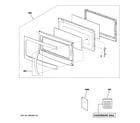 GE JNM1541SM5SS door parts diagram