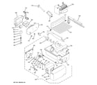 GE GSE25MGYCCWW ice maker & dispenser diagram
