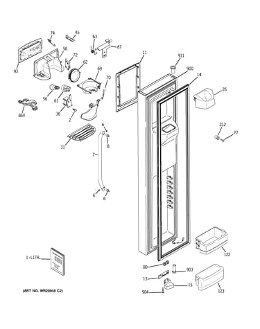 Freezer door