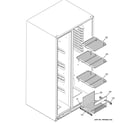GE GSHF6PHXIEBB freezer shelves diagram