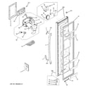 GE GSS20IETPBB freezer door diagram