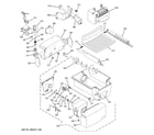 GE GSS23QSWLSS ice maker & dispenser diagram