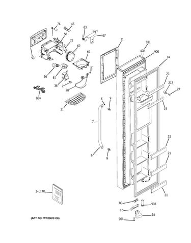 Freezer door