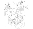 GE PSE25VGXICWW ice maker & dispenser diagram