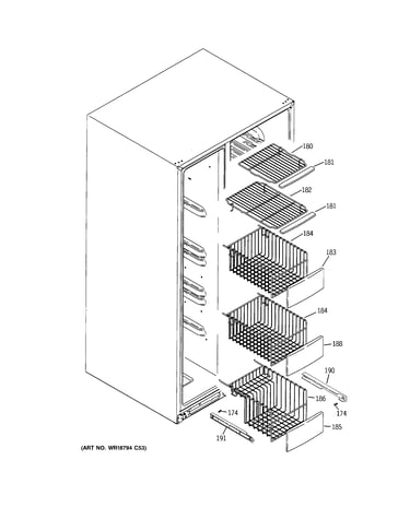 Freezer shelves