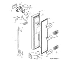 GE PSK25VGXICCC freezer door diagram