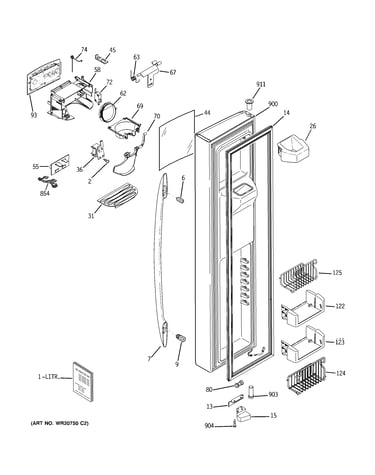 Freezer door