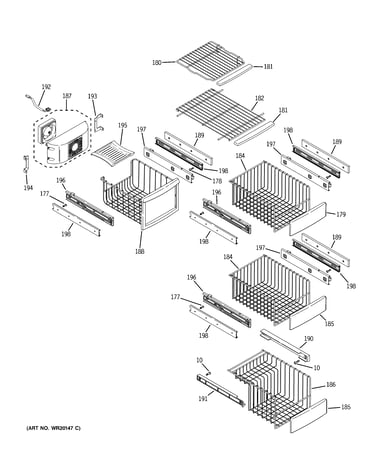 Freezer shelves