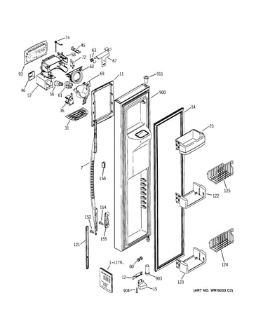 Freezer door