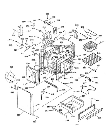 Body & drawer parts