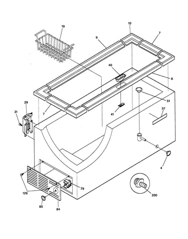 Cabinet, controls & shelves
