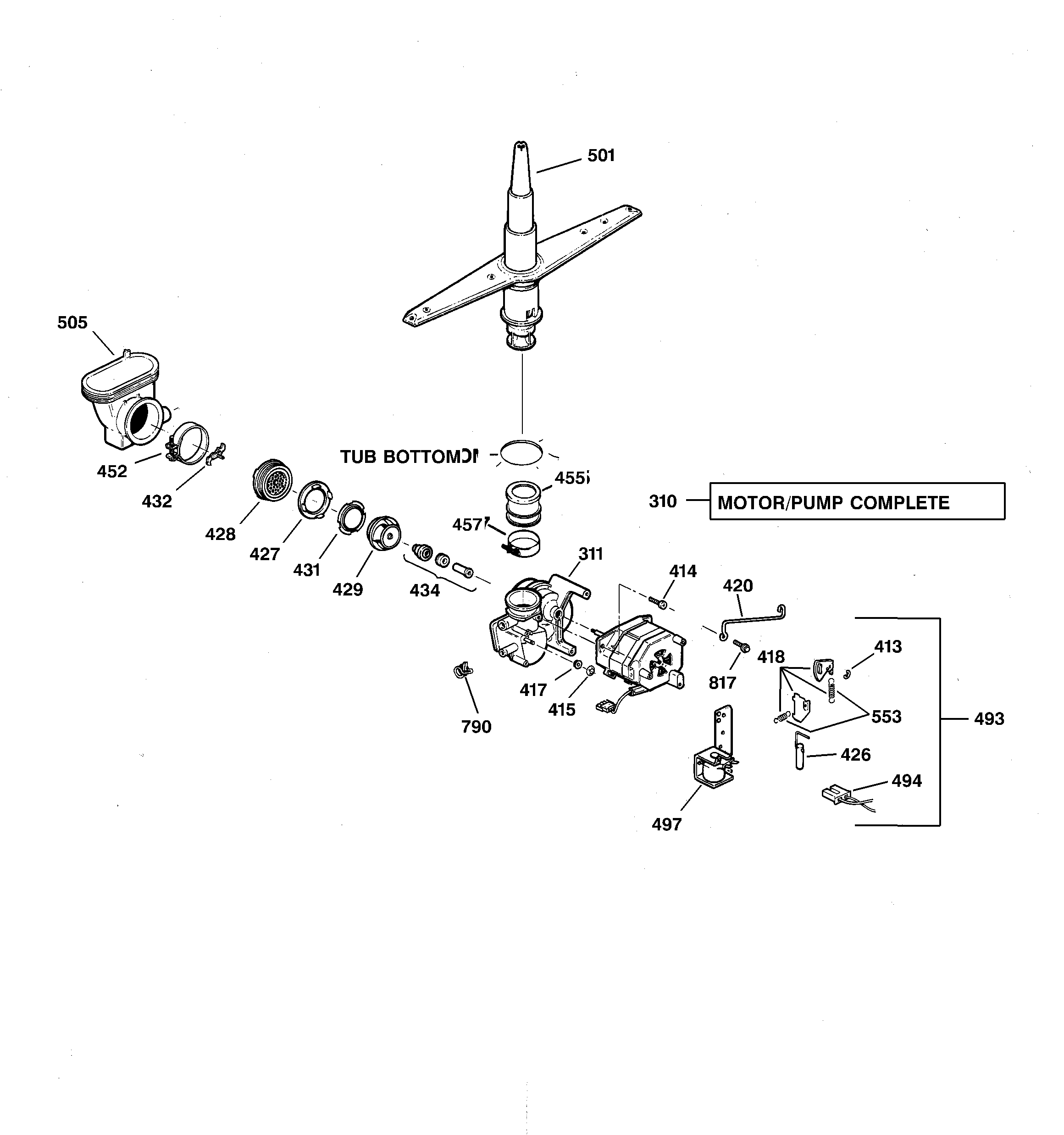 Motor-pump mechanism