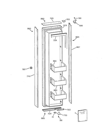 Freezer door