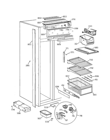 Freezer section