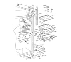 GE ZIS42NCA fresh food section diagram