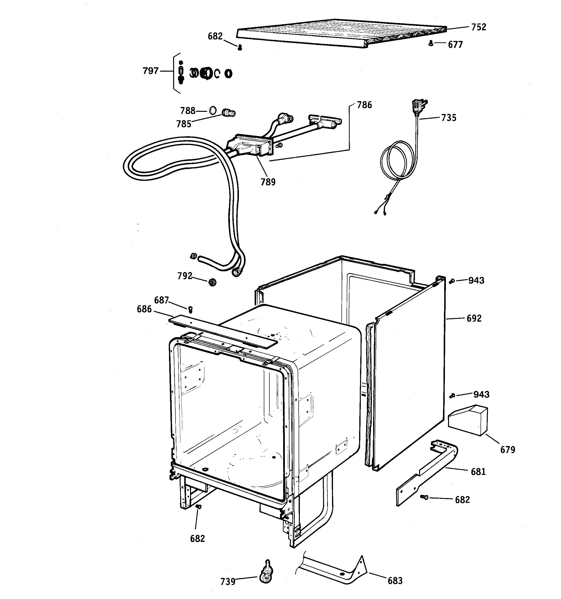 Cabinet & exterior parts