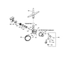 GE GSM2100ZZ2WH motor-pump mechansim diagram