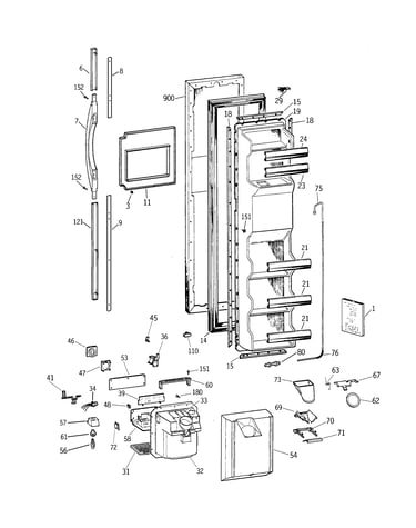 Freezer door