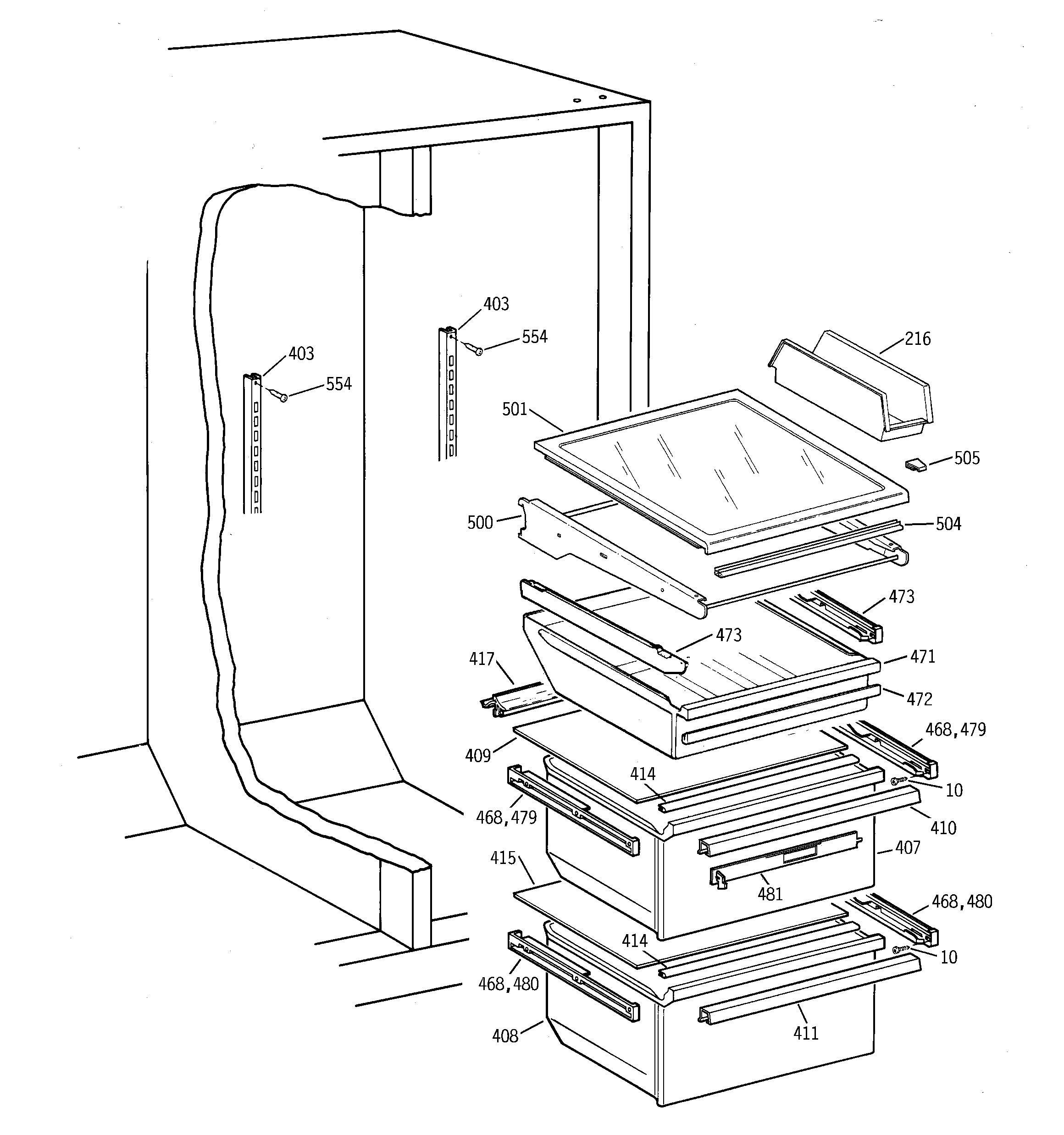 FRESH FOOD SHELVES