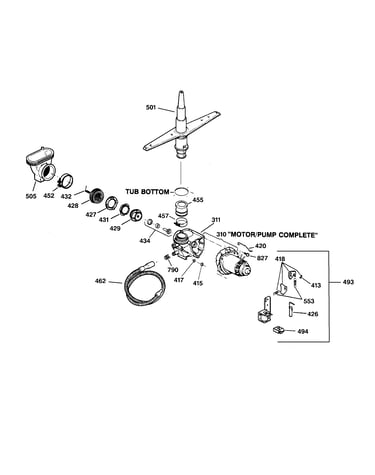 Motor-pump mechanism
