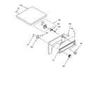 GE DSKP233EW0WH top & control panel parts diagram