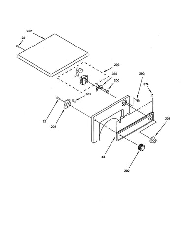 Top & control panel parts