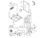 GE DSKP233EW0WH cabinet parts diagram