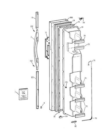 Freezer door
