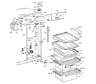 GE TFK25ZADAAA fresh food section diagram