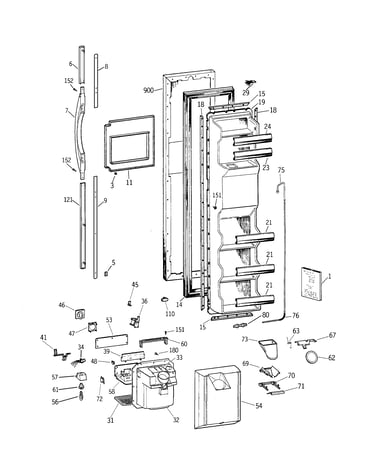Freezer door