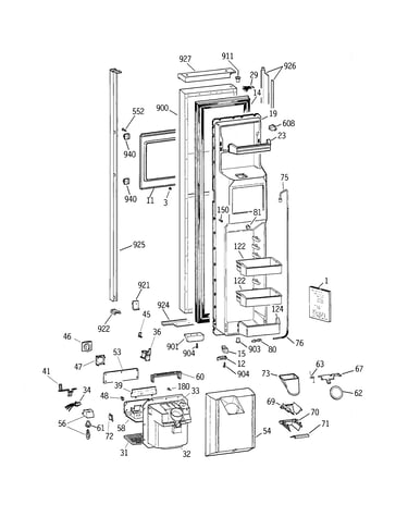 Freezer door